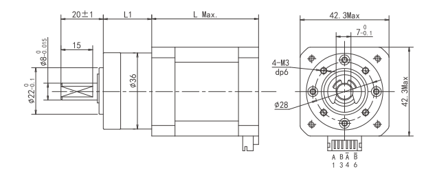 Stepper Gear Motor For Deconcentrating Light