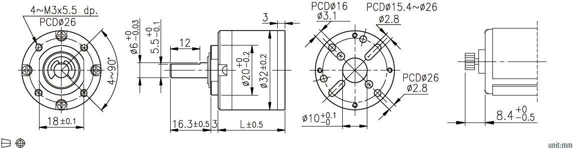 32mm Planetary gearbox 