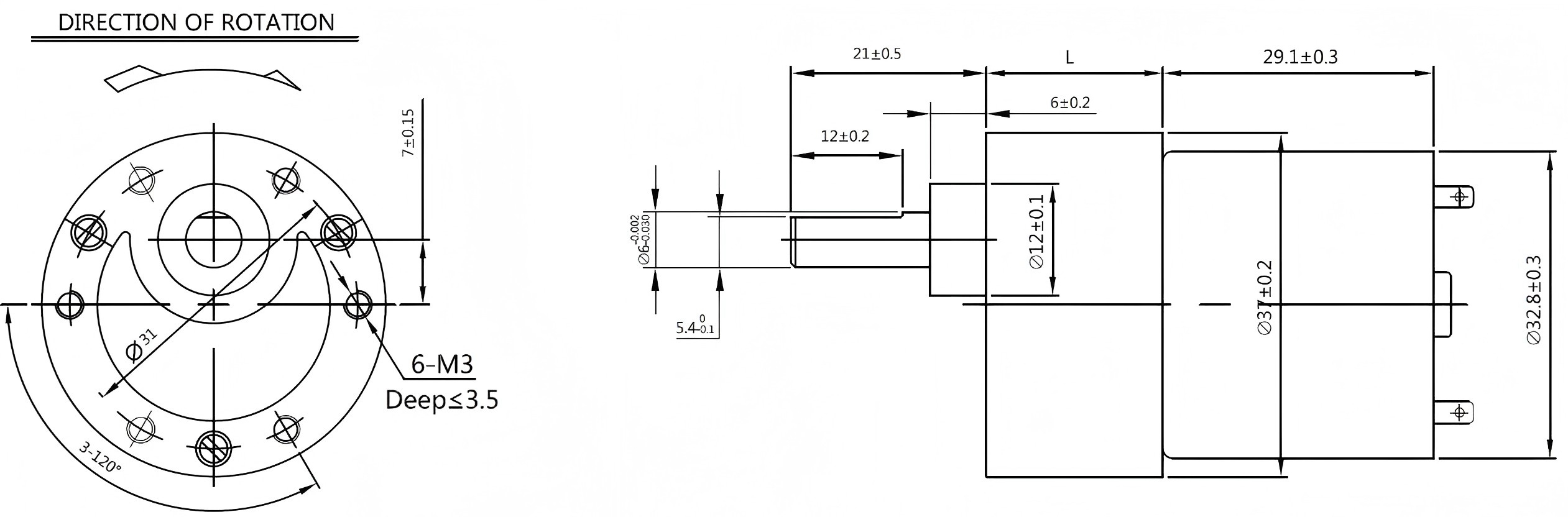 DC Geared Reducer